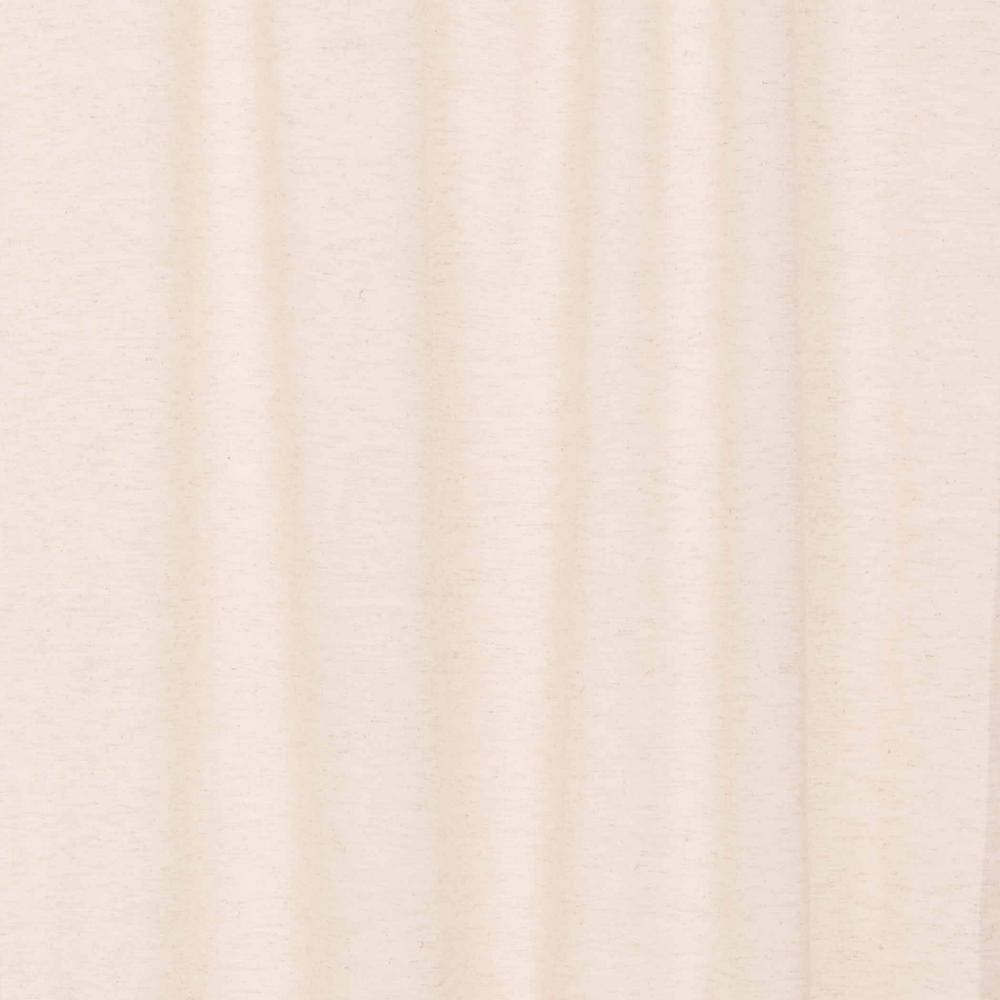 Natural Creme Cotton Linen Light-Filtering Prairie Curtain Panels