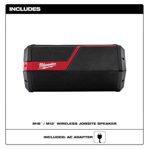 Milwaukee M12 12 Volt Lithium-Ion 30 outlet Ft. Cordless Bluetooth Speaker