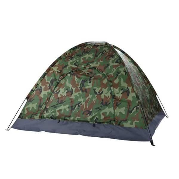 6 ft. x 6 ft. Green 3-4 Person Camping Dome Tent Camouflage