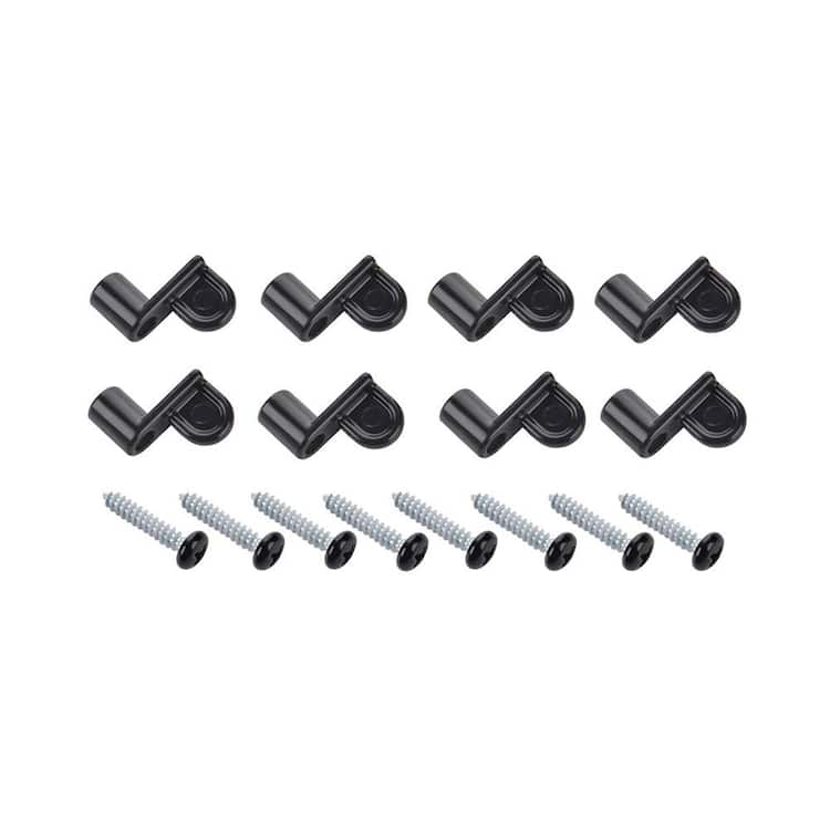 Grisham Black Glass and Screen Clips (8-Pack)