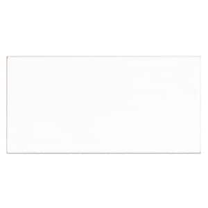 Fresh White 3 in. x 6 in. Glossy Subway Beveled Ceramic Wall Tile (10.656 sq. ft./Case)
