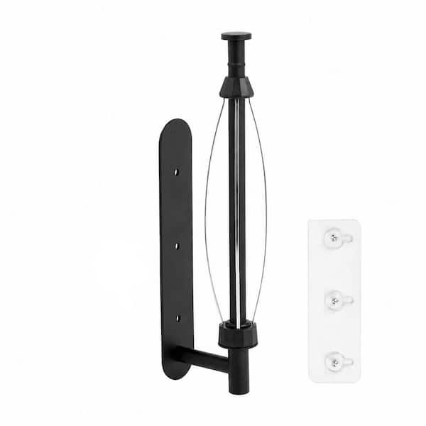 Magnetic Paper Towel Holder, One Hand Operable Wall Mount with Self Adhesive Backing for Kitchen and RV, Black