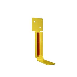 Up to 65 in. in Height 1 Unit Yellow OSHA Compliant Bracket for Use Exclusively with The Safety Boot Guardrail System
