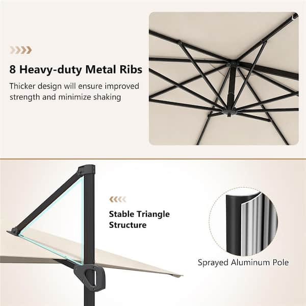 dark grey patio umbrella 11' Classic Umbrella
