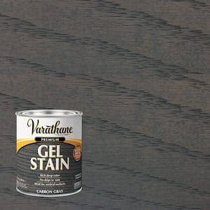 1 qt. Carbon Gray Semi-Transparent Gel Interior Wood Stain (Case of 2)