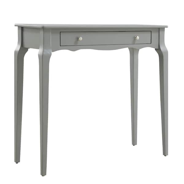 HomeSullivan 36 in Frost Grey 1-Drawer Rectangle Wood Accent Console Sofa Table