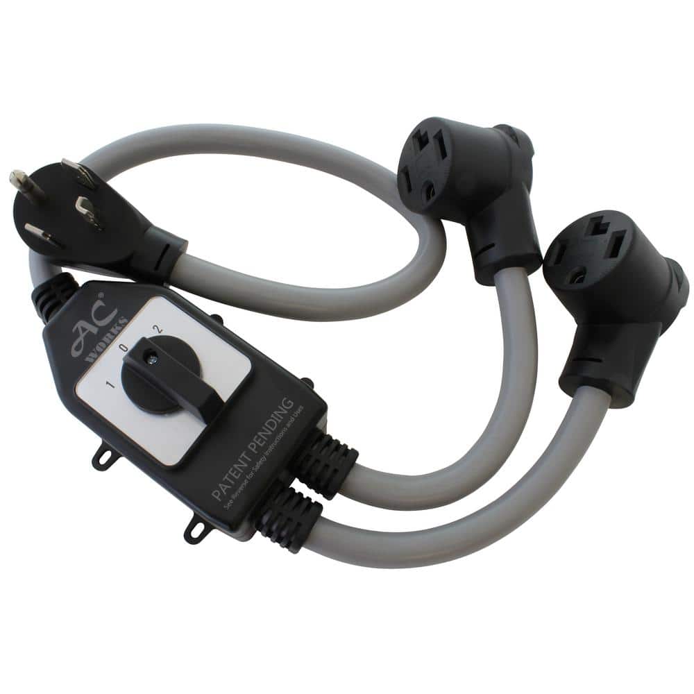 30 Amp 125-Volt/250-Volt NEMA 14-30 4-Prong Dryer Plug to 2 NEMA 14-30 4-Prong Dryer Connections with Switch price history on PriceWatchPro