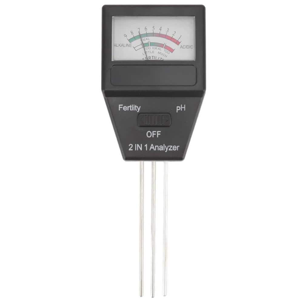 2-in-1 Needle Type Soil Meter Fertility Tester, 3-Probes, Range 1-9, 3-Fert