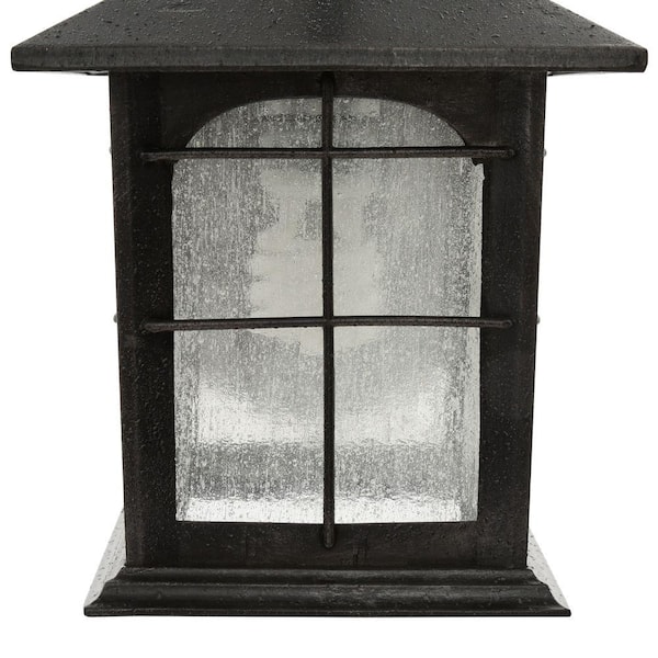 Home Decorators Collection Brimfield 12.75 in. Aged Iron 1-Light 