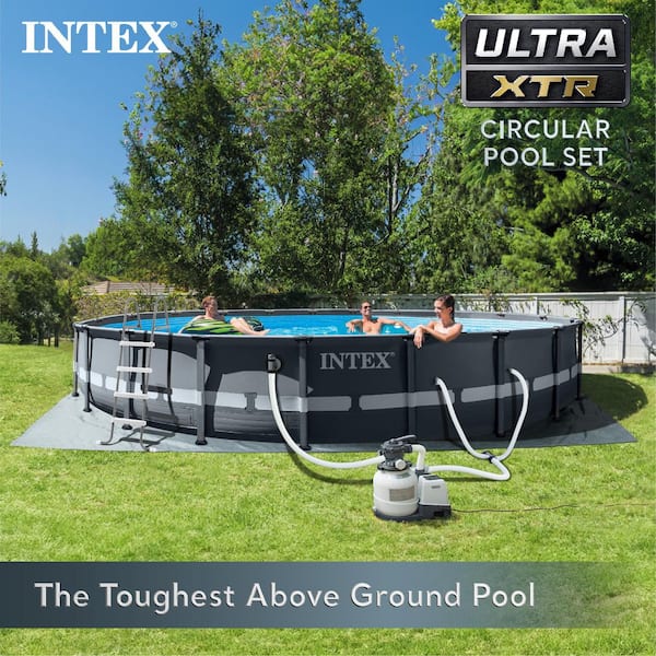 20 ft. x 48 in. Round Ultra XTR Frame Swimming Pool Set w/Robot Vacuum