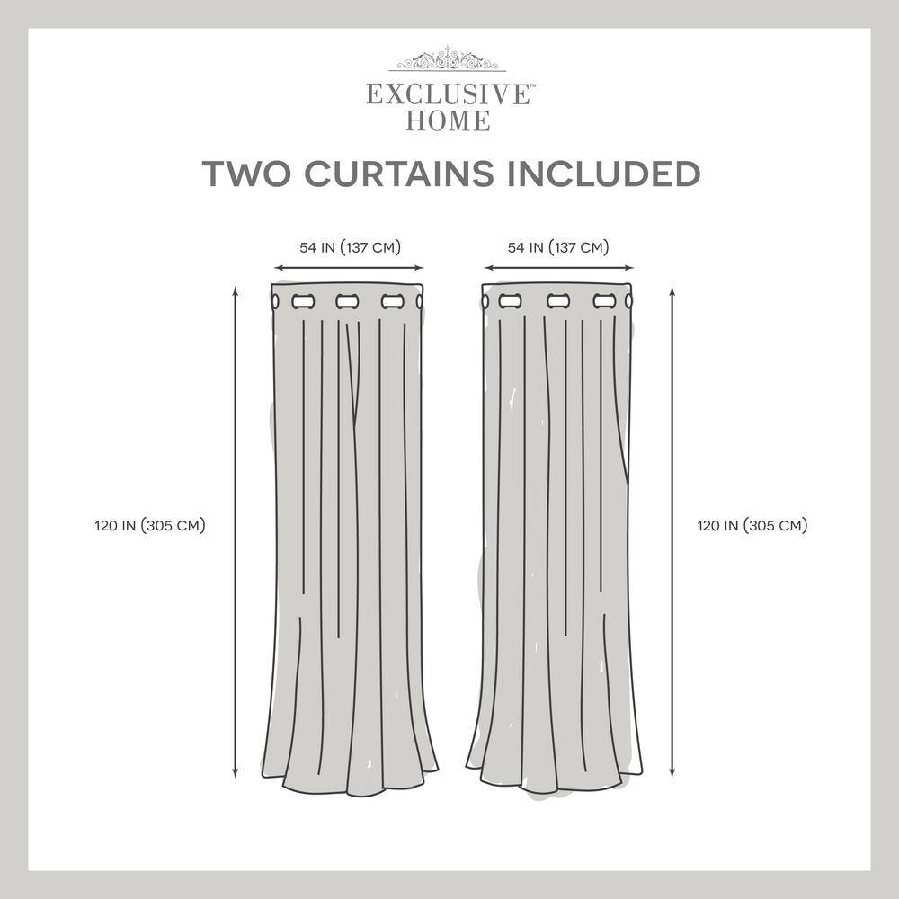 Mecca Orange Polyester Light-Filtering Tab Top Curtain Panels, Set of 2