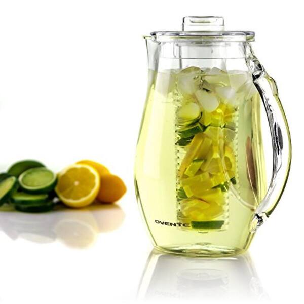 OVENTE 84 fl. oz. Clear Pitcher with Removable Fruit Infuser Rod