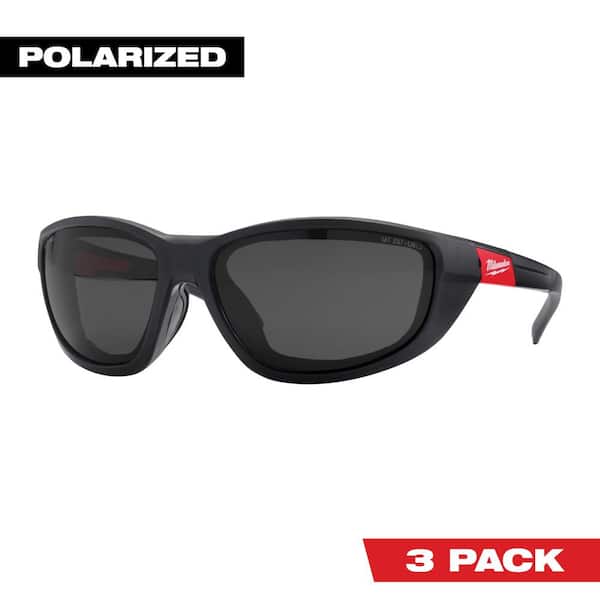 Milwaukee Performance Polarized Safety Glasses with Tinted Fog-Free Lenses  and Gasket (3-Pack) 48-73-2045X3 - The Home Depot