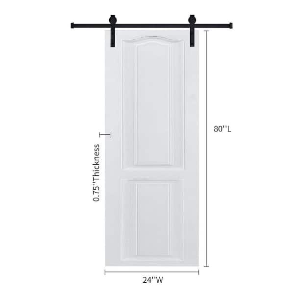 CNC Crafted Modern Door 3/4 in. thick 24 in. x 80 in. MDF White
