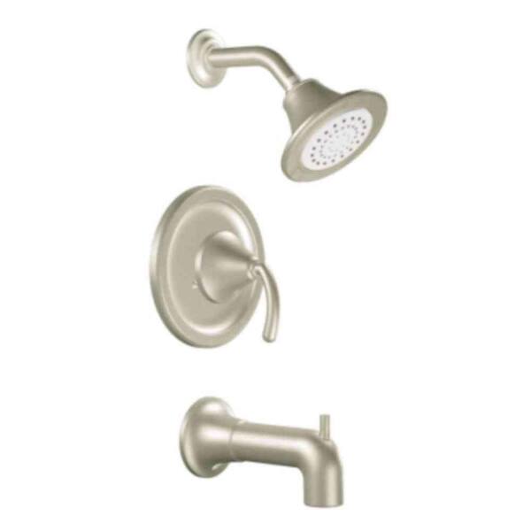 MOEN Icon Single-Handle 1-Spray Moentrol Tub and Shower Faucet Trim in Brushed Nickel (Valve Not Included)