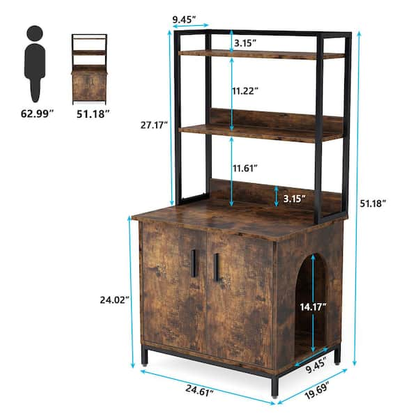 Tall litter outlet box furniture