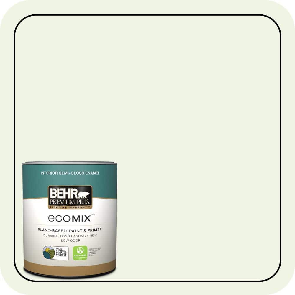 1 qt. #M370-1 Fresh Dew Semi-Gloss Enamel EcoMix Plant-Based Interior Paint & Primer price history on PriceWatchPro