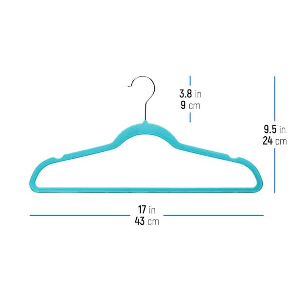 Osto 50 Pack Premium Velvet Shirt Hangers, Non-slip Standard