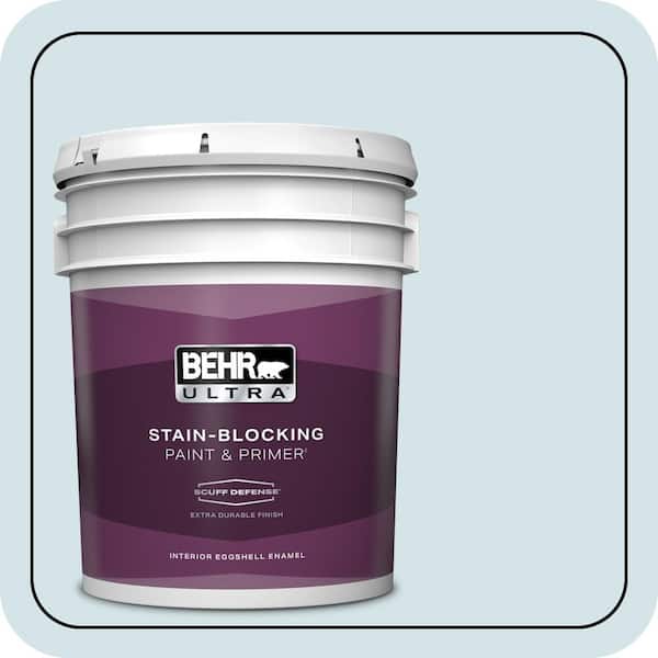 BEHR ULTRA 5 gal. #PPL-72 Spa Retreat Extra Durable Eggshell Enamel Interior Paint & Primer