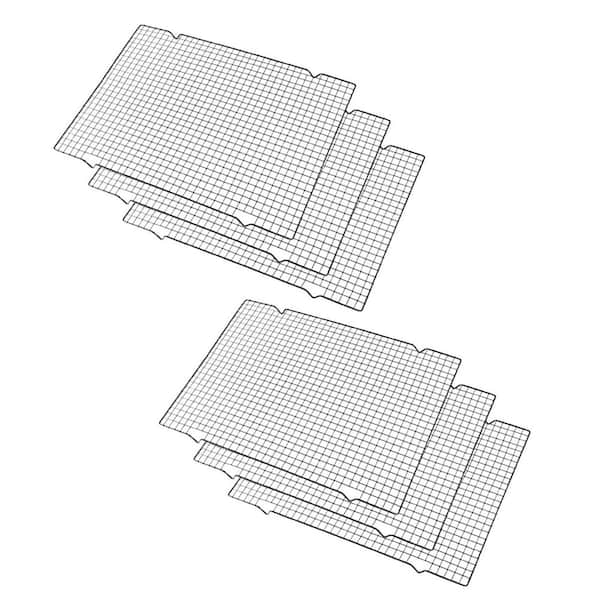 Metal Black Baking Rack Cooling Rack Heavy-Duty Wire for Roasting Cooking Grilling Drying 6-Pack