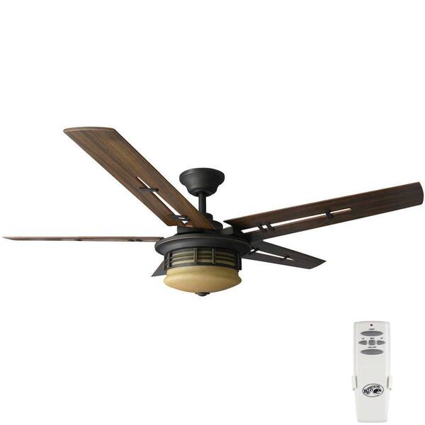 Hampton Bay Pendleton 52 in. Indoor Oil Rubbed Bronze Ceiling Fan with Light Kit and Remote Control