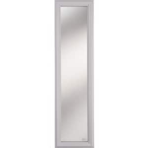 1-Lite Clear Low-E Glass 8 in. x 36 in. x 1 in. 1/2 Sidelite with White Frame Replacement Glass Panel