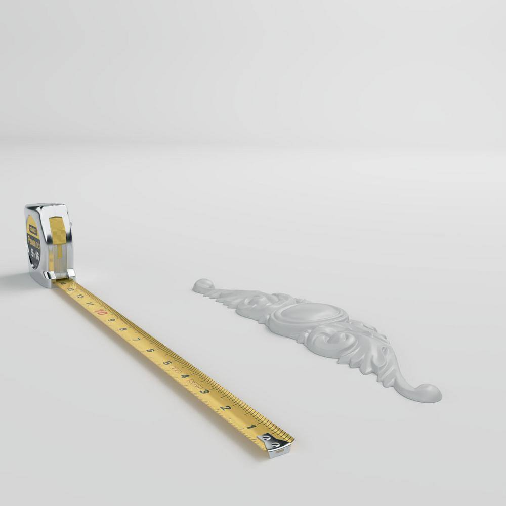 Primed White Polyurethane Scroll Applique Onlay