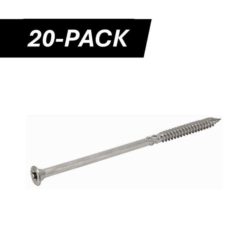 3/8 in. x 8 in. Star Drive Wafer Head Structural 316 Stainless Steel Screw (20-Piece) price history on PriceWatchPro