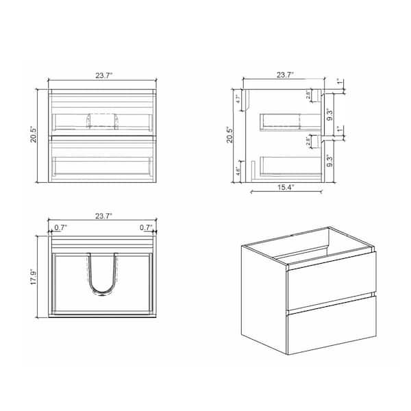 3.5-in H x 20.5-in L Pepper Bathroom Side Splash