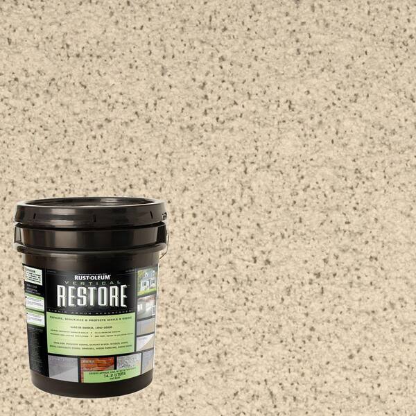 Rust-Oleum Restore 4-gal. Parchment Vertical Liquid Armor Resurfacer for Walls and Siding