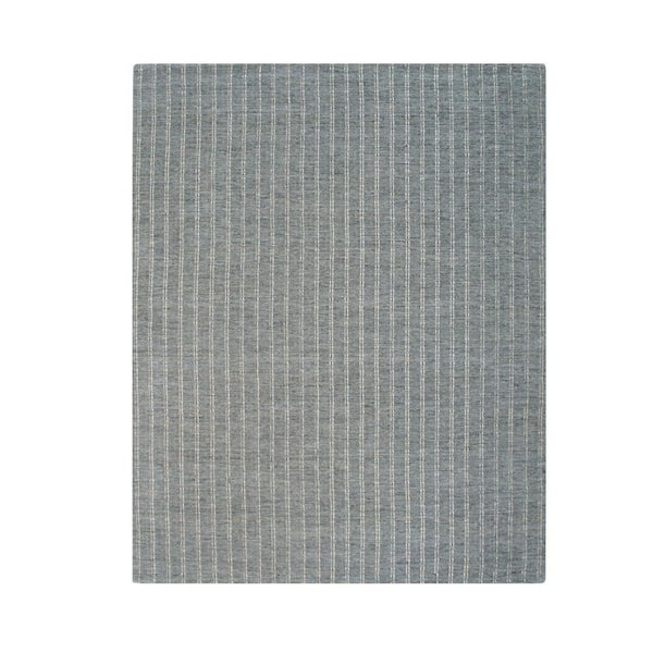 Gray 14x10 Rug EORC Gray Hand-Knotted Wool Modern Premium Gray Hand-Knotted Rug, 10' x ...