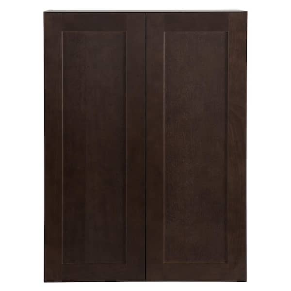 Edson Shaker Assembled 27x36x12.5 in. Wall Cabinet in Dusk
