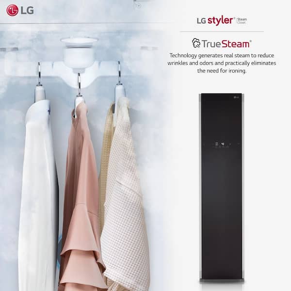 LG STUDIO Steam Clothing Styler with Smart Wi-Fi in Black Tinted Mirror