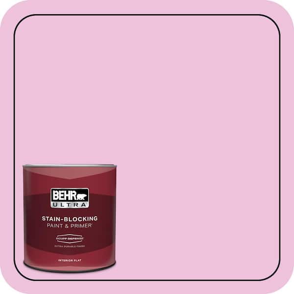 BEHR ULTRA 1 qt. #P120-1 Starlet Pink Extra Durable Flat Interior Paint & Primer