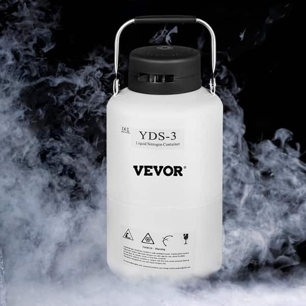 3L Liquid Nitrogen Container Aluminum Alloy Liquid Nitrogen Tank Static Cryogenic Container Liquid Nitrogen Container