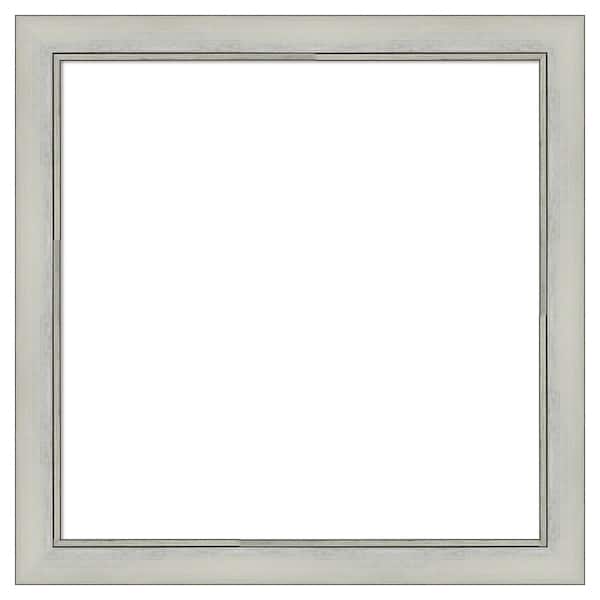 Amanti Art Flair Silver Patina 28 in. x 28 in. Polystyrene Framed Dry Erase Magnetic Memo Board