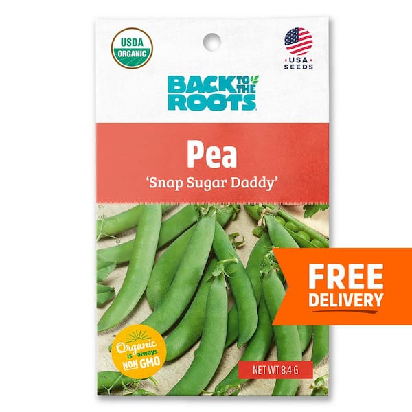 Back to the Roots Organic Snap Sugar Daddy Pea Seed (1-Pack)