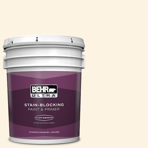 BEHR ULTRA 5 gal. #ECC-49-2 Historic Cream Extra Durable Eggshell Enamel Interior Paint & Primer