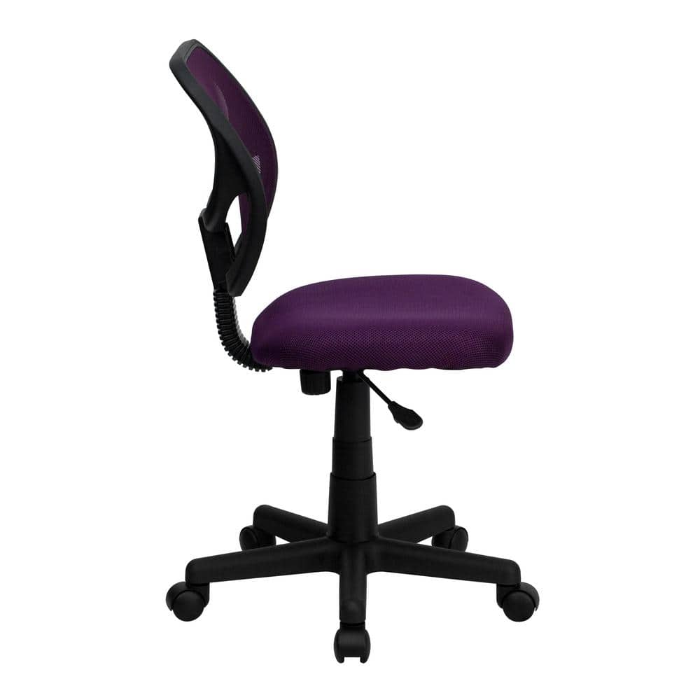 ErgoFlex Armless Low-Back Purple Mesh Task Chair