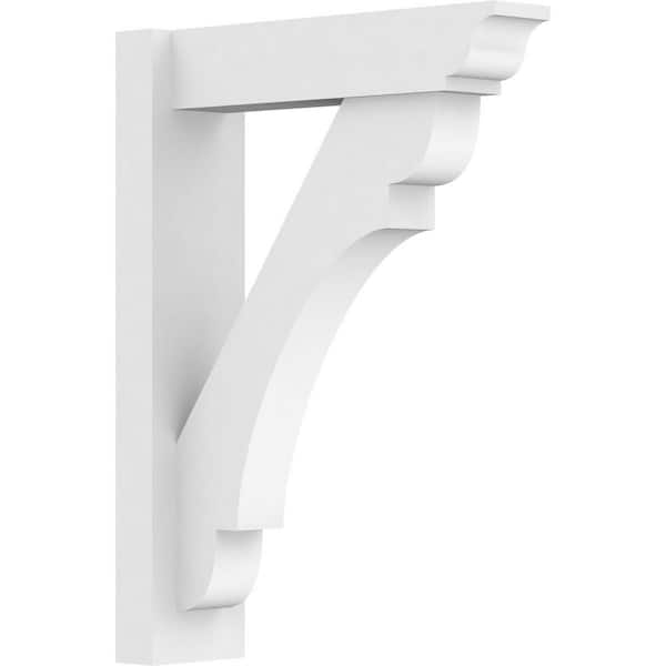 Ekena Millwork Olympic 5 in. W x 24 in. H x 18 in. D Signature Urethane Polyurethane Outlooker with Traditional Ends