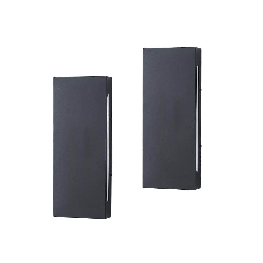 2-Pack 4-Light 15.7 in H Black All-Weather Outdoor Wall Light, Integrated LED Metal Housing High CRI 90+ price history on PriceWatchPro