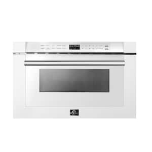 Capoliveri 24 in. Built-In Microwave Drawer in White 1.2 cu. ft.