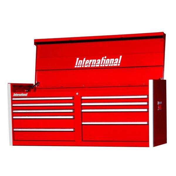 International Pro Series 54 in. 9-Drawer Top Chest, Red