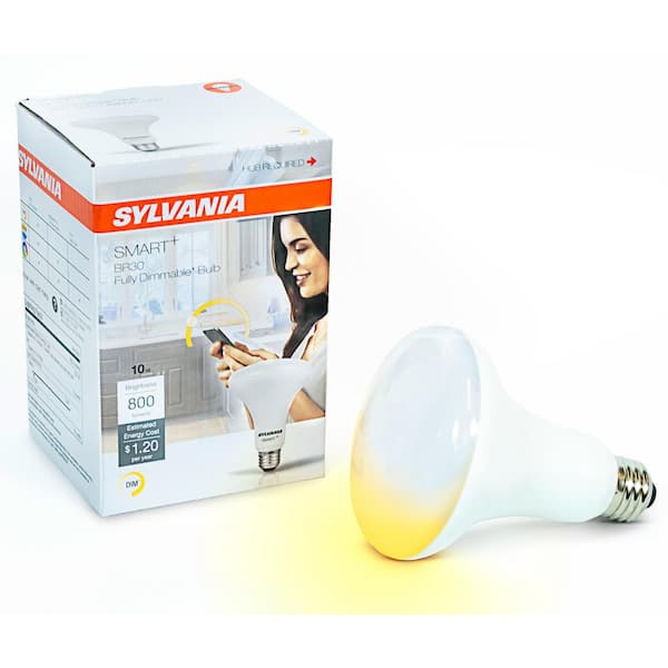 Sylvania SMART+ ZigBee 65W Equivalent Soft White Dimmable BR30 LED Light Bulb