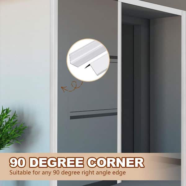 ClarkDietrich 2.25-in x 100-ft Strait-Flex Vinyl 90 Degree Corner Bead