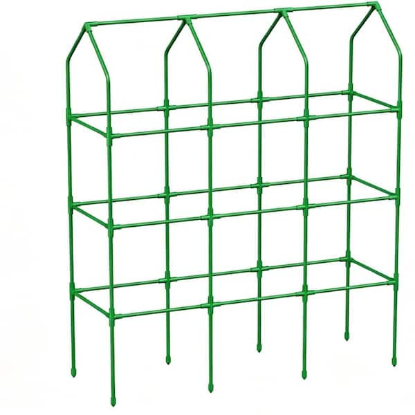 65 in Garden Trellis Heavy Duty Plant Support Green 1 Pack