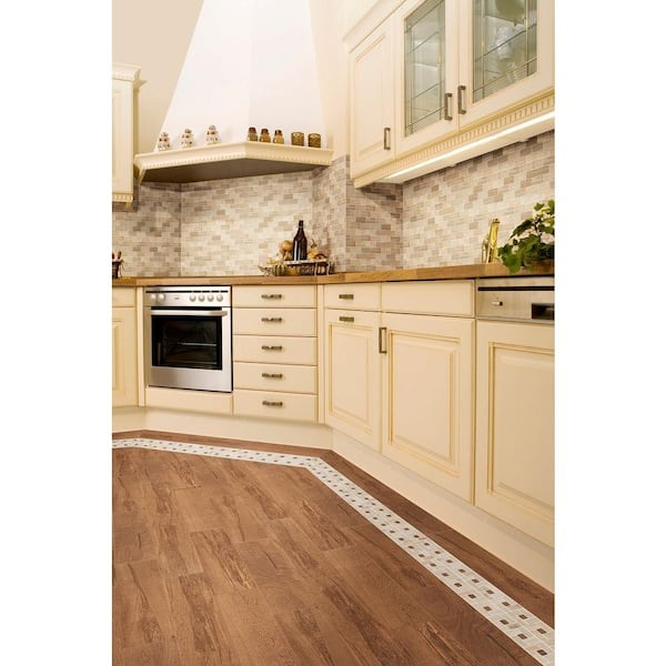 チェリーページ Daltile Parkwood Cherry 7 in. x 20 in. Ceramic Floor and Wall Tile