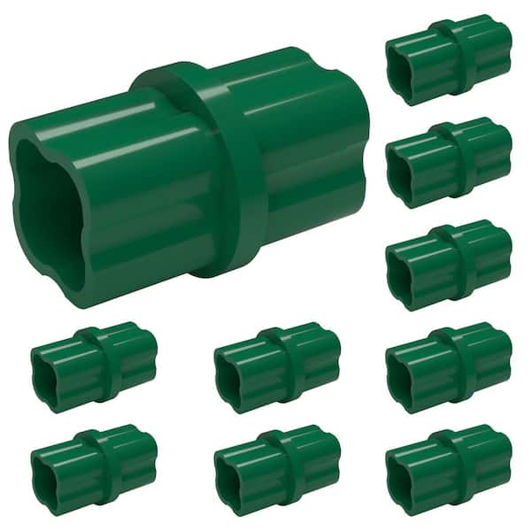 Formufit 3/4 in. Furniture Grade PVC Sch. 40 Internal Coupling in Green (10-Pack)