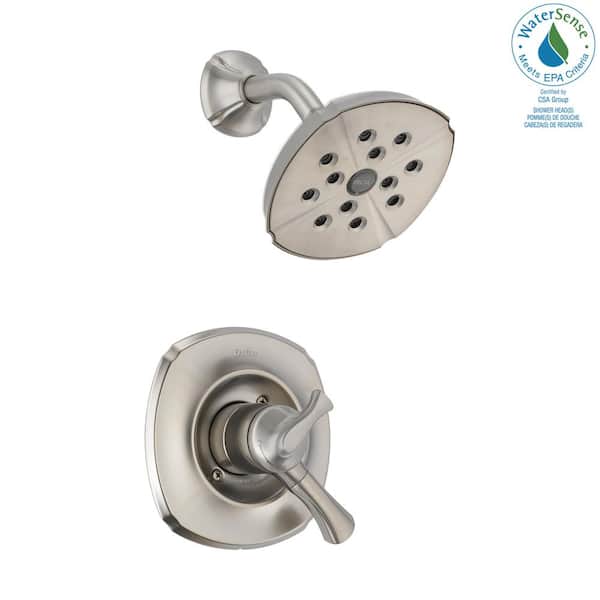 Delta Addison 1-Handle H2Okinetic Shower Only Faucet Trim Kit in Stainless (Valve Not Included)