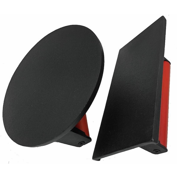 Cast Iron Grill Presses with Wood Handle and Flat Bottom for Grilling and Pressing Bacon, Sandwiches, and Meats (2-Pack)